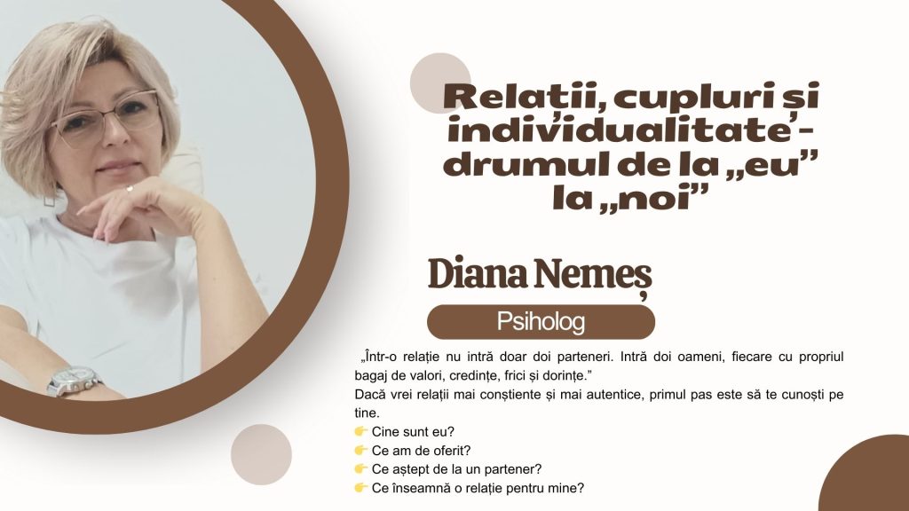 Relații, cupluri și individualitate – drumul de la „eu” la „noi”