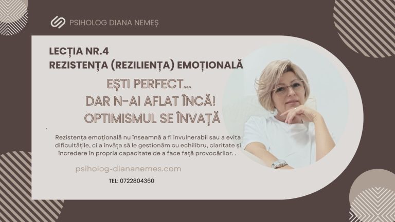 Persoanele reziliente dezvoltă autocontrol emoțional, mentalitate flexibilă, autocompasiune și încredere în sine, mențin o perspectivă pozitivă asupra situațiilor dificile și știu să apeleze la sprijinul social atunci când este nevoie.